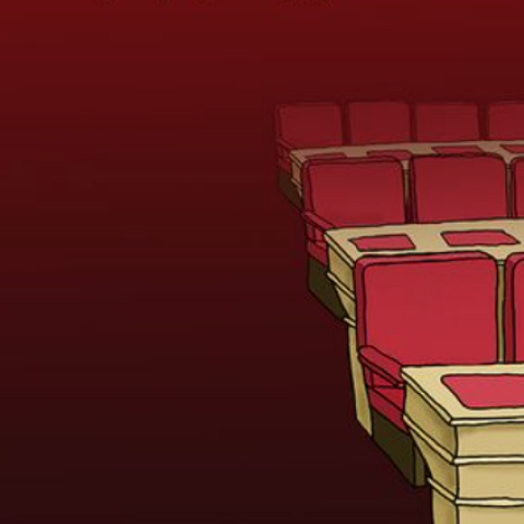 Το σκίτσο του Αρκά με άδεια έδρανα της Βουλής