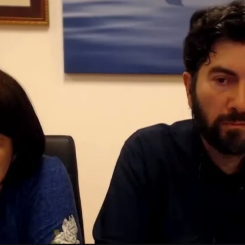 Η πρεσβυτέρα Σταματία Γεωργαντή και ο π. Αντώνιος