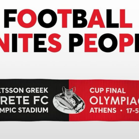 Ολυμπιακός-ΟΦΗ: Δημιούργησαν κοινό κασκόλ για καλό σκοπό