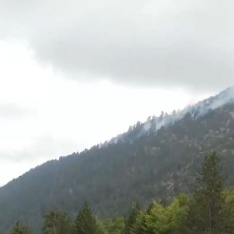 Καλύτερη η εικόνα της φωτιάς στην Βάλια Κάλντα - Στην περιοχή πνέουν ισχυροί άνεμοι