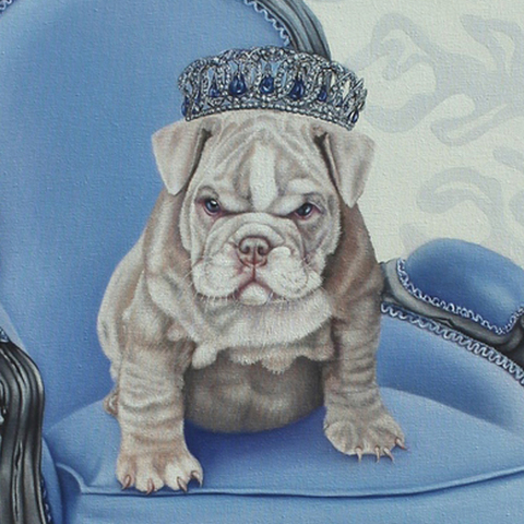 Έργο της Σοφίας Φωτιάδου από την ομαδική έκθεση  «Art  Your Pet», Εικαστικός Κύκλος  Sianti  Gallery 