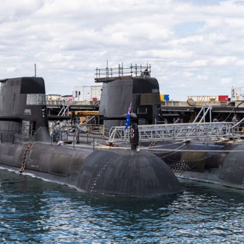 Υποβρύχια της Αυστραλίας σε ναυτική βάση του Περθ