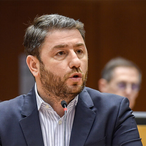 Ο πρόεδρος του ΠΑΣΟΚ - ΚΙΝΑΛ Νίκος Ανδρουλάκης 