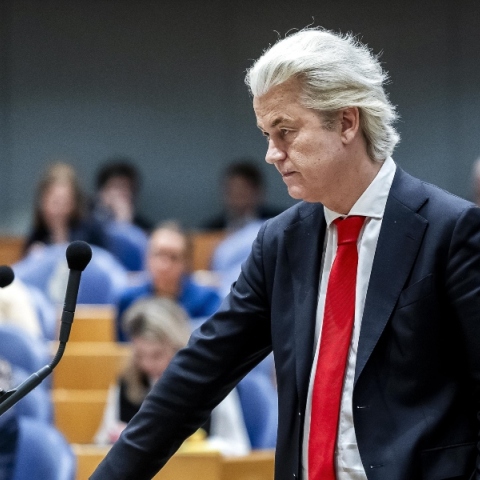 Ο Γκέερτ Βίλντερς, ηγέτης του «Κόμματος για την Ελευθερία»