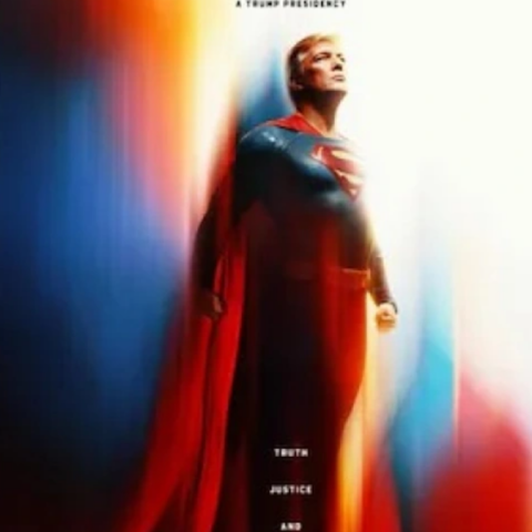 Ο Τραμπ... ντύθηκε Superman με αφορμή τη σημερινή παγκόσμια πρεμιέρα της ταινίας