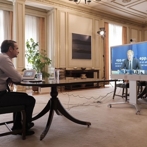 Κυριάκος Μητσοτάκης στη Σύνοδο Κορυφής του ΕΛΚ