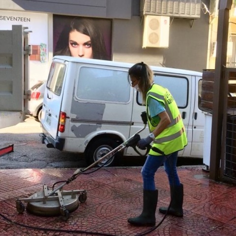 Στα Σεπόλια συνεχίστηκαν σήμερα οι συντονισμένες προσπάθειες καθαριότητας του Δήμου Αθηναίων