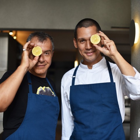 Σωτήρης Κοντιζάς και Σταύρος Θεοδωράκης