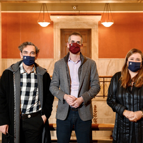 Κώστας Μπακογιάννης Δήμαρχος Αθηναίων, Άννα Ροκοφύλλου (Πρόεδρος του ΟΠΑΝΔΑ), Κωνσταντίνος Δέδες (Πρόεδρος Τεχνόπολης)