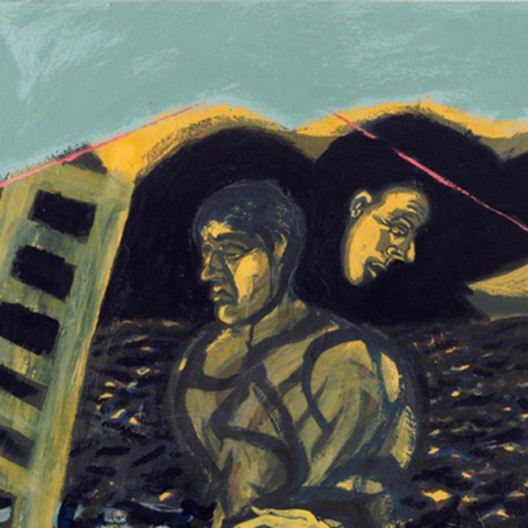 «Η κρύπτη» του Τάσου Μαντζαβίνου στην Γκαλερί Σκουφά