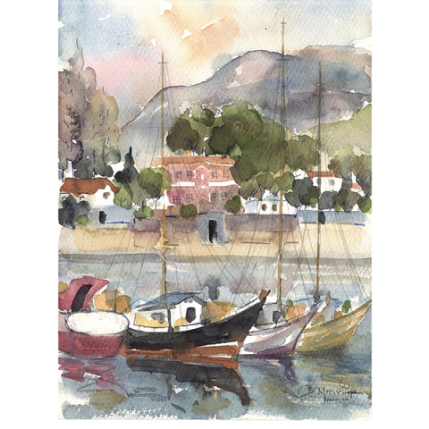 Βασιλική Μπινιώρη «Υδατογραφίες σε χαρτί»: Έκθεση προς τιμήν της ζωγράφου