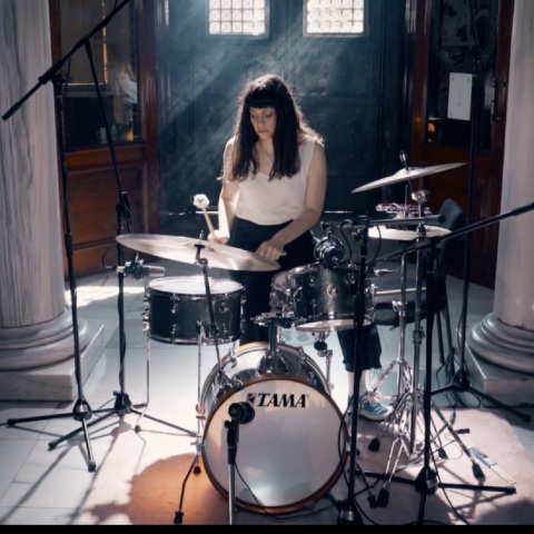 Δανάη Παλάκα - solo drum set στο Κέντρο Ελέγχου Τηλεοράσεων
