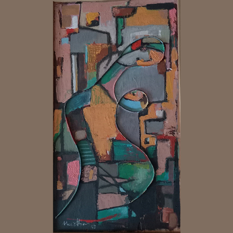 Τάκης Μάρθας, Άτιτλο, 1968,  Μικτή τεχνική σε ξύλο