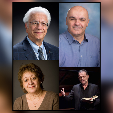 Ο Μανώλης Γεωργούλης, η Χρύσα Κουβελιώτου και ο Σταμάτης Κριμιζής στην Ελληνοαμερικανική Ένωση