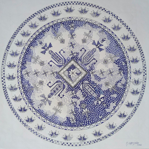 Παραδοσιακή λευκαδίτικη βελονιά και σύγχρονη εικαστική δημιουργία