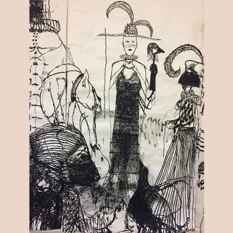 Αλέξανδρος Γεωργίου, «Τρεις ήπειροι, τρεις φίλοι. Σχέδια 1993-2023» στην Πινακοθήκη Δήμου Αθηναίων