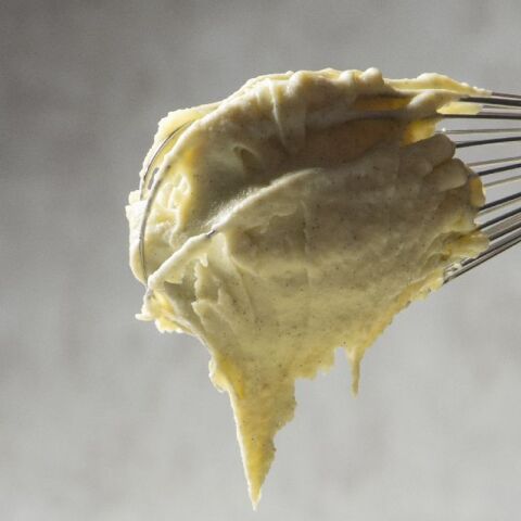 Γλυκός πουρές πατάτας με βανίλια