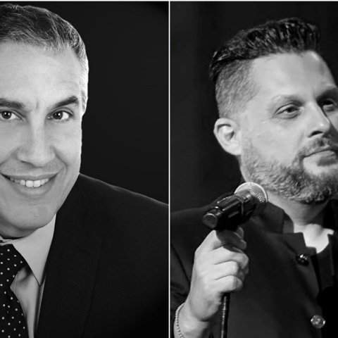 Ο Δαυίδ Ναχμίας και ο Μπάμπης Βελισσάριος στο Ίδρυμα Εικαστικών Τεχνών και Μουσικής Β.&Μ. Θεοχαράκη