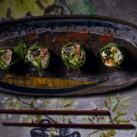 Roll Γαρίδας με κρέπες, συνταγή του Μίξερ