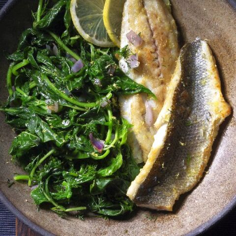 Καλοκαιρινό φρικασέ με λαβράκι