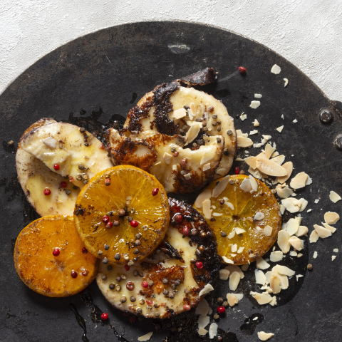 Σαγανάκι με κρασοτύρι Κω 