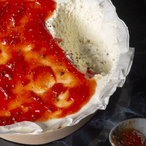 Κρέμα με ανθότυρο και μαστίχα