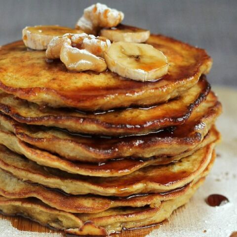 Pancakes με μπανάνα 