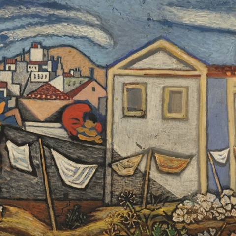 Νίκος Χατζηκυριάκος-Γκίκας, Οι πλύστρες, 1946 