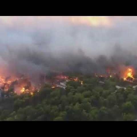 Για πρώτη φορά. Ο Όλεθρος στο μάτι απο Ελικόπτερο