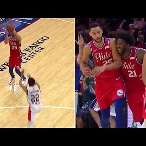 Ben Simmons HITS HIS FIRST CAREER 3-POINTER | October 8, 2019