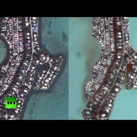 Satellite images show Irma destruction in Caribbean & Florida