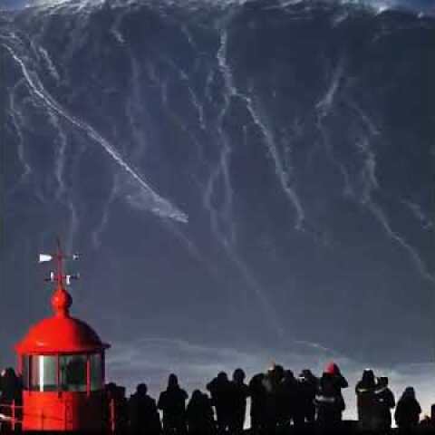 Brazilian surfer Rodrigo Koxa broke the world record for the highest wave ever surfed (82 feet)