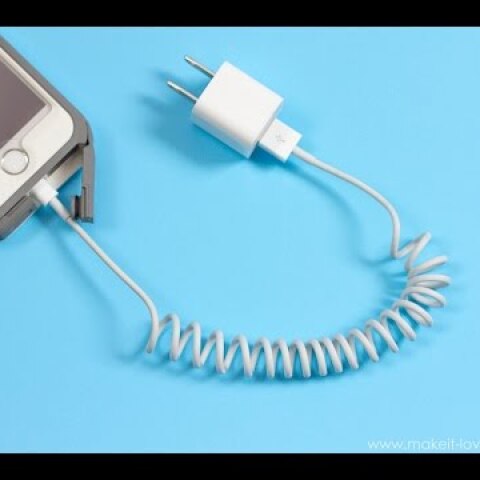How To Coil Your Own Cell Phone Cord