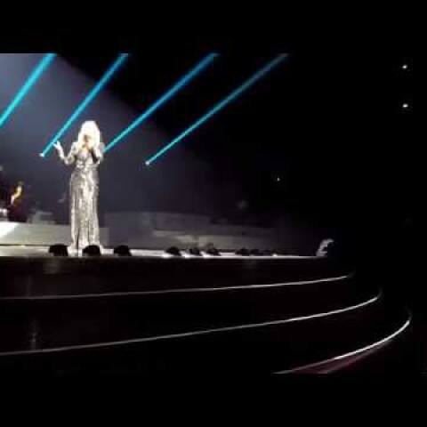 Celine Dion - Hello (Adele Cover) LIVE - New Year's Surprise (Front Row) - Dec 31st 2015