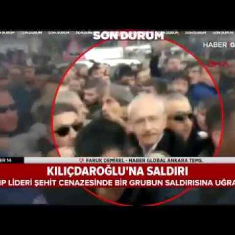 Kılıçdaroğlu'na Saldırı Anı - Ankara Çubuk'ta CHP Lideri Kemal Kılıçdaroğlu'na Çirkin Saldırı