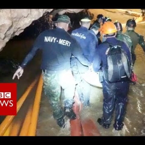 Thailand cave rescue: New Footage released - BBC News
