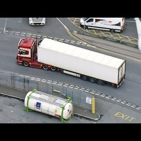 Lorry carrying 39 bodies caught on CCTV arriving in Essex