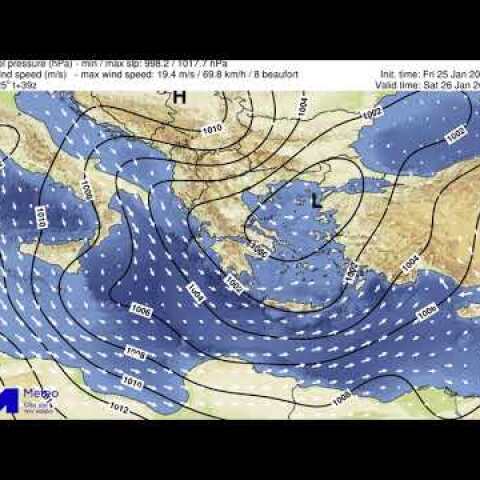 Meteo.gr: "Φοίβος": Κίνηση χαμηλού & υετός. Παρασκευή 25/01 - Σάββατο 26/01  2019