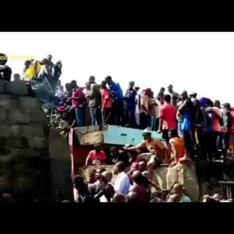 Aircraft with about 17 people on board crashed into homes in DR Congo