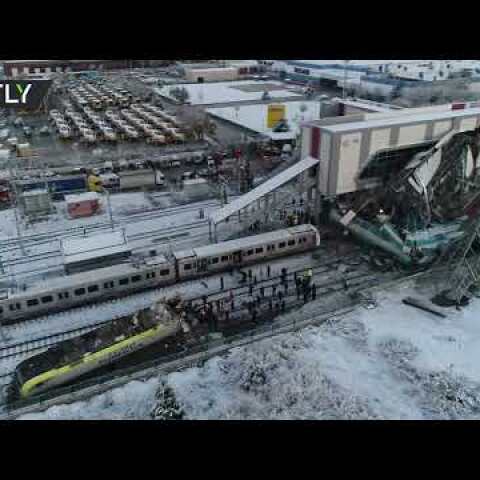 Drone footage: Turkish train crashes in Ankara, at least 9 dead