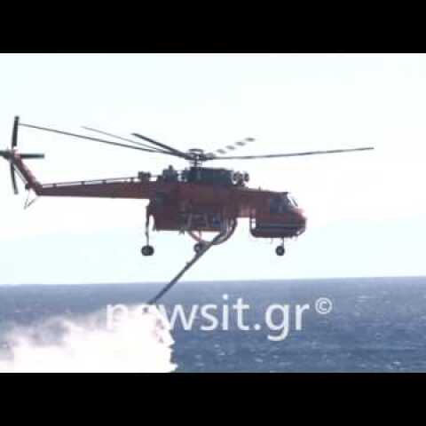 Μάχη με τις φλόγες στα Καλύβια