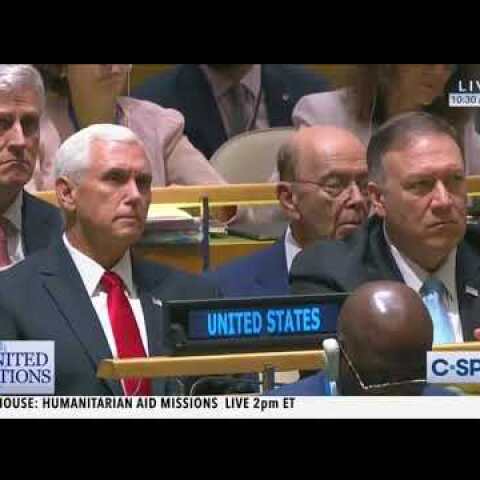 Wilbur Ross asleep during Trump UN speech