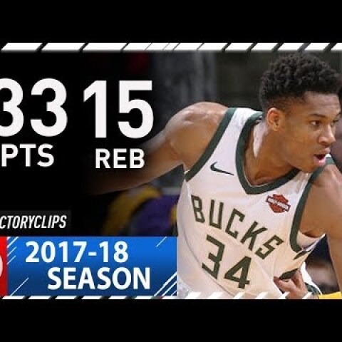 Giannis Antetokounmpo Full Highlights vs Lakers (2017.11.11) - 33 Pts, 15 Reb, BEAST!