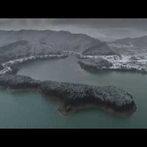 Aoos Springs, Lake with snow 4K - Epirus - Greece | Phantom 4 Pro