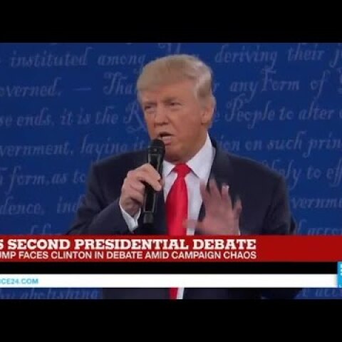 US Presidential Debate - Donald Trump slams Bill Clinton "he was abusive to women"