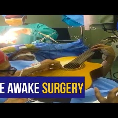 WATCH: The moment jazz star Musa Manzini plays his guitar during rare awake brain surgery