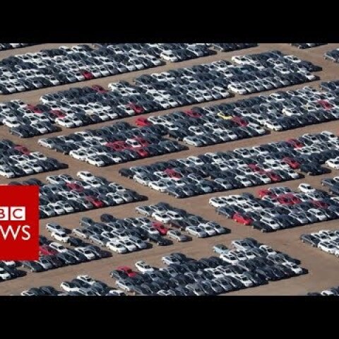 Volkswagen's car 'graveyard' in California - BBC News