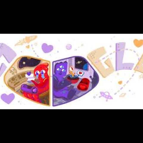 El Valentines Doodle de Google