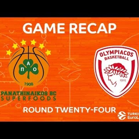 Highlights: Panathinaikos Superfoods Athens - Olympiacos Piraeus