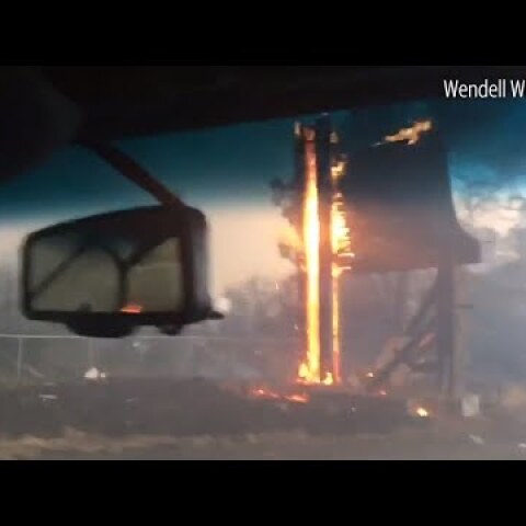 This is what residents fleeing the Camp Fire in Paradise saw as flames burned along escape route